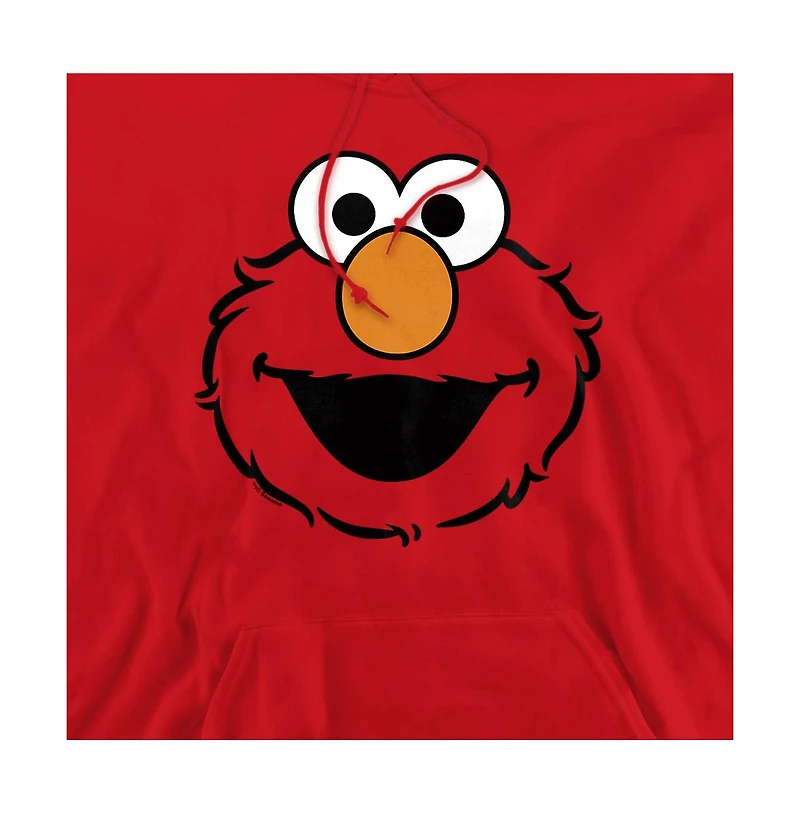 Sesame Street Men's Elmo Full Face Graphic Hoodie