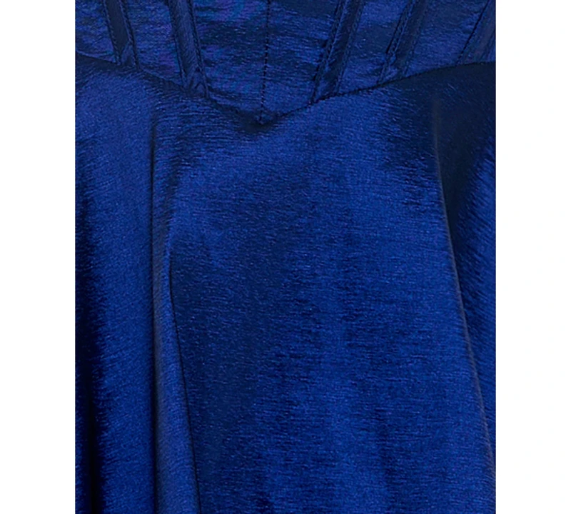 Seni & Cade Juniors' Strapless Mini Fit-and-Flare Dress