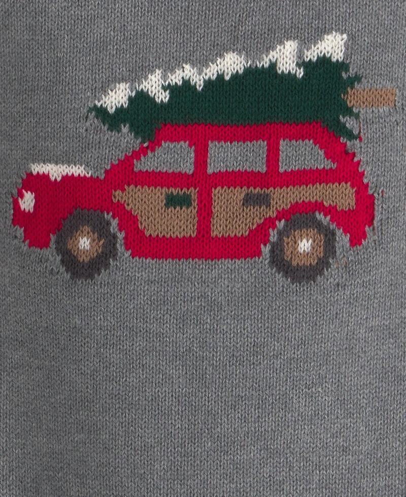 Carter's Baby Boys' Christmas Tree Car Sweater and Pants, 2-Piece Set