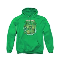 Teenage Mutant Ninja Turtles Men's Retro Group Graphic Pull-Over Hoodie