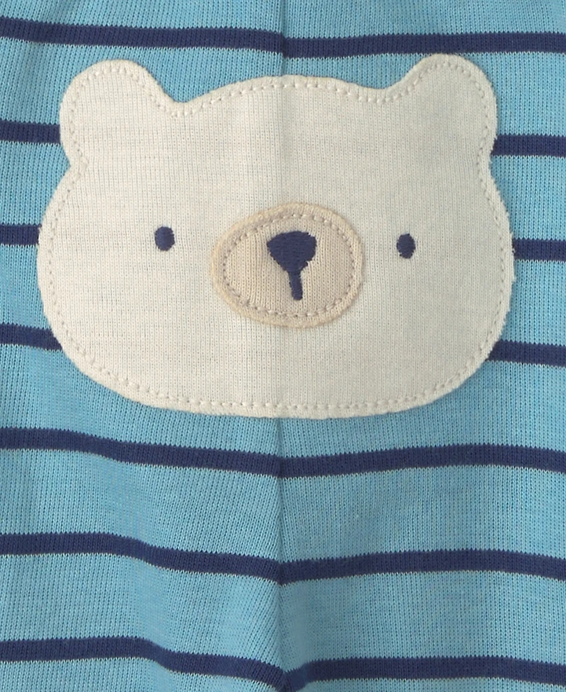 Carter's Baby Boys' Polar Bear Striped Long-Sleeve Bodysuits and Pants, 3-Piece Set