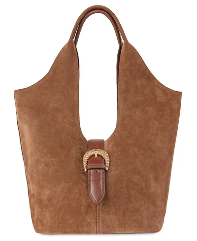Sam Edelman Lucy Buckle Medium Double Handle Tote Handbag