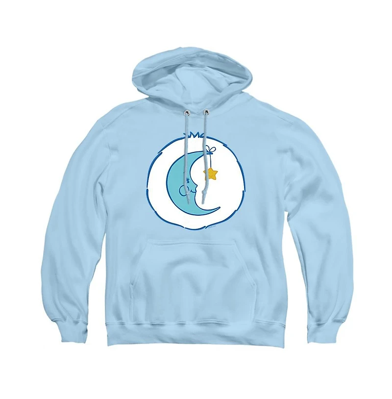 Care Bears Men's Bedtime Belly Hooded Pullover Graphic Poly-Cotton Blend Hoodie