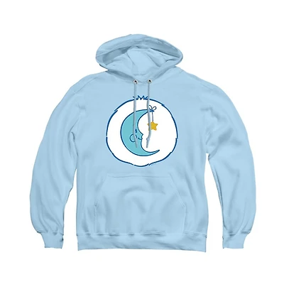Care Bears Men's Bedtime Belly Hooded Pullover Graphic Poly-Cotton Blend Hoodie