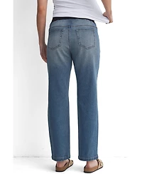 Hello Miz Maternity Over-the-Belly Straight-Leg Pull-On Jeans
