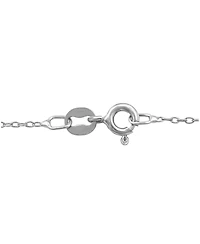 Diamond N Initial 18" Pendant Necklace (1/10 ct. t.w.) in Sterling Silver