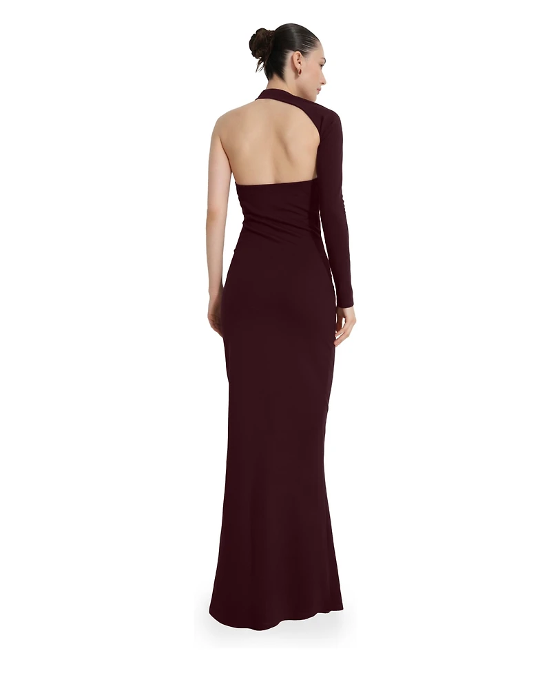 Marcella Women's Manhattan Asymmetric One-Shoulder Evening Gown