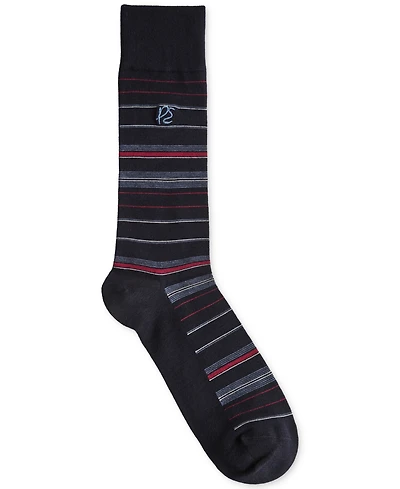 Perry Ellis Portfolio Men's Stripe Crew Socks