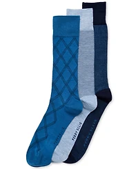 Perry Ellis Portfolio Men's Crew Dress Socks, 3-Pack