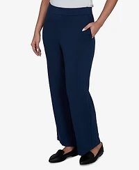 Alfred Dunner Petite Pull-On Straight-Leg Pants