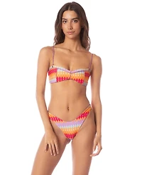 Maaji Women's Pink Prism Prairie Bikini Top