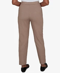Alfred Dunner Women's Pull-On Mid-Rise Cropped & Ankle Pants
