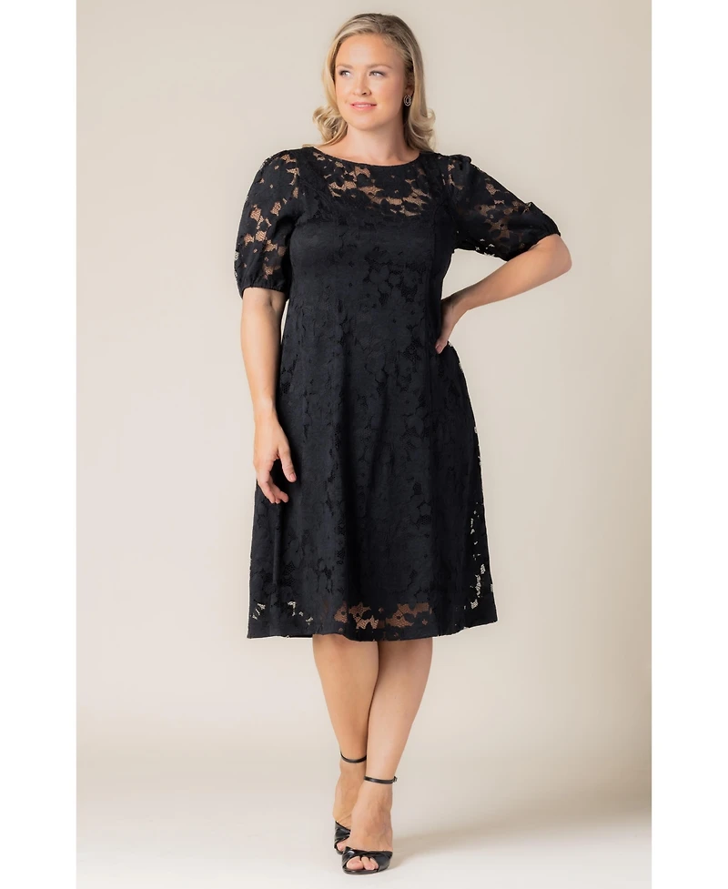 Kiyonna Plus Emma Lace Shift Dress