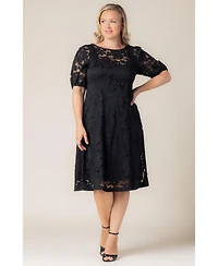 Kiyonna Plus Emma Lace Shift Dress