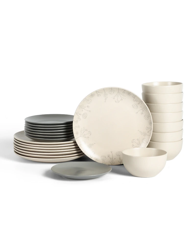 Stone Lain Camelia -Piece Dinnerware Set
