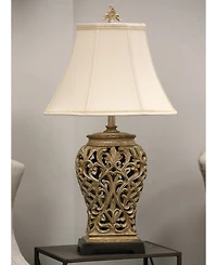 StyleCraft Open-Lace Scroll Table Lamp, Created for Macy's