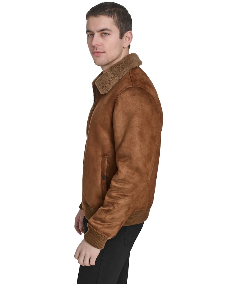 Levis Men's Faux Shearling Bomber Jacket