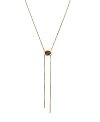 Ettika Crystal Bezel Bolo Necklace