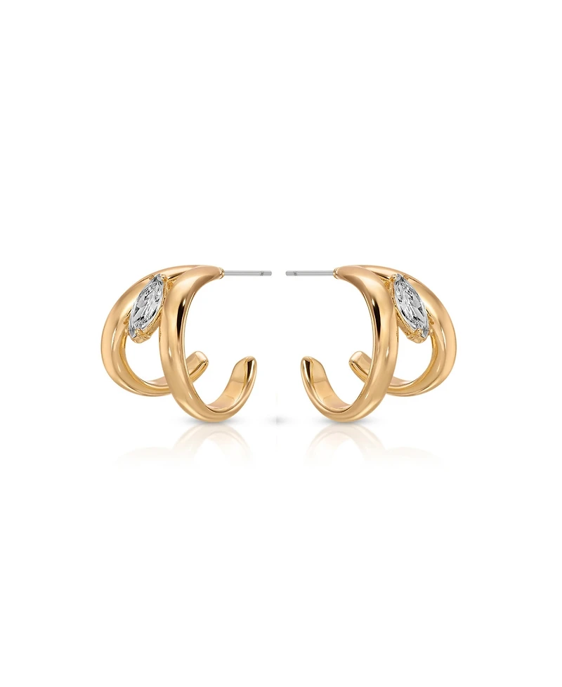 Ettika Orbit Crystal Hoop Earrings