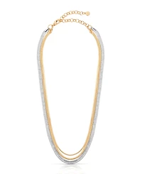 Ettika Mixed Metal Strands Necklace