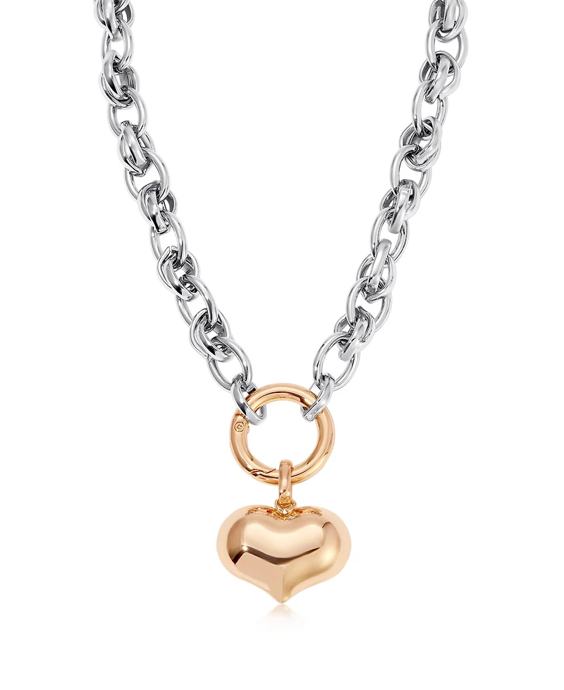 Ettika Locked in Mixed Metal Necklace