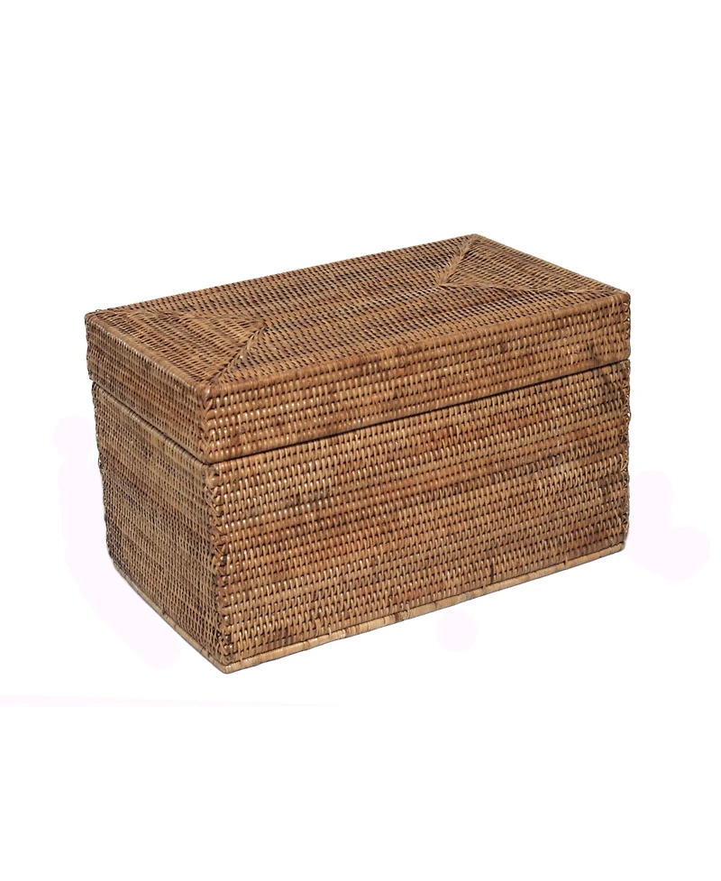 Artifacts Rattan Rectangular Hinged Chest/Trunk