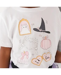 Sweet Wink Little Girls Spooky Girlie Halloween Short Sleeve T-Shirt