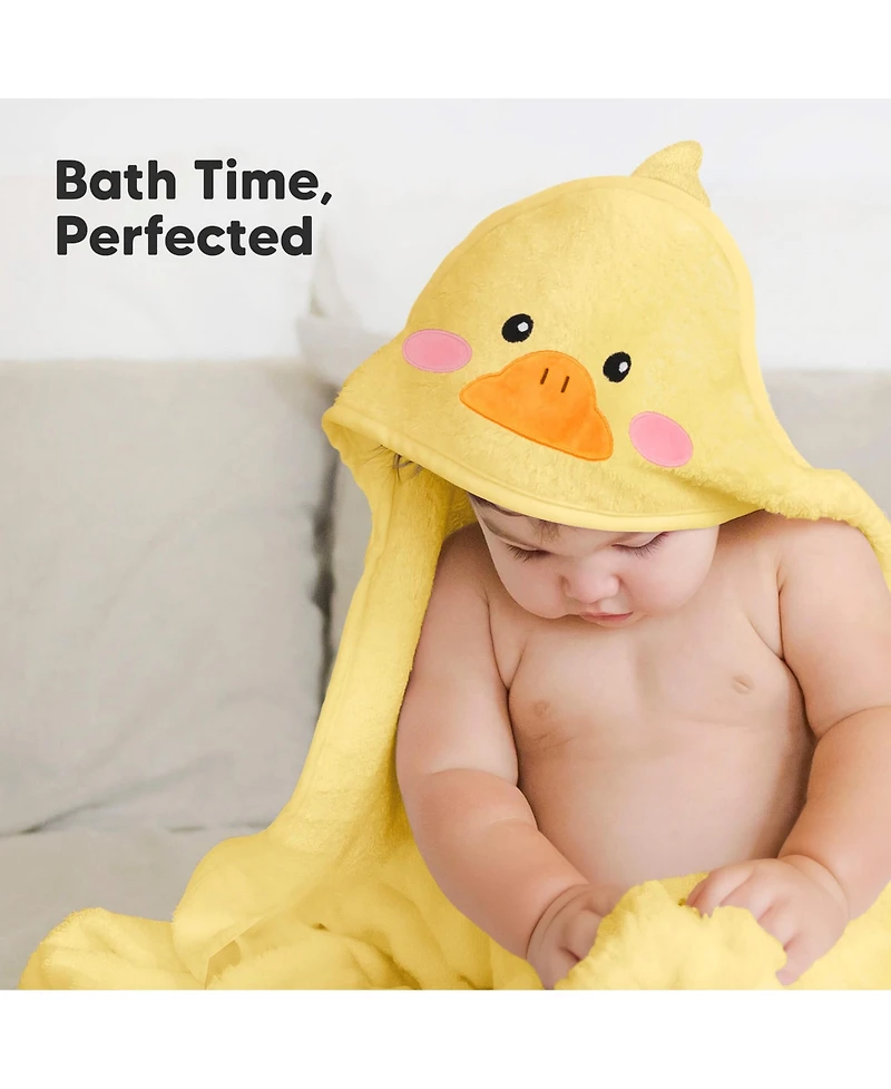 KeaBabies Cuddle Baby Hooded Towel, 2-Pack Baby Bath Towel, Hooded Baby Towels, Baby Beach Towel for Newborn, Kids