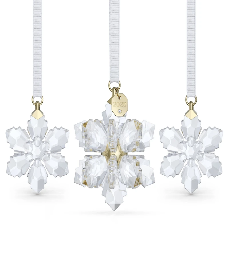 Swarovski 2026 Annual Edition Snowflake Ornament Trio Set
