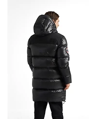 JACK1T Men's Long Quilted Puffer Coat