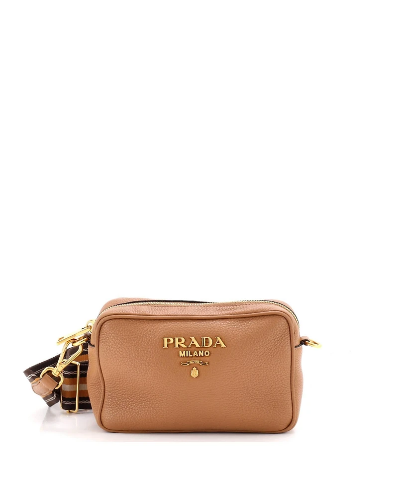 Pre-Owned Prada Mini Dual Strap Camera Bag Vitello Phenix