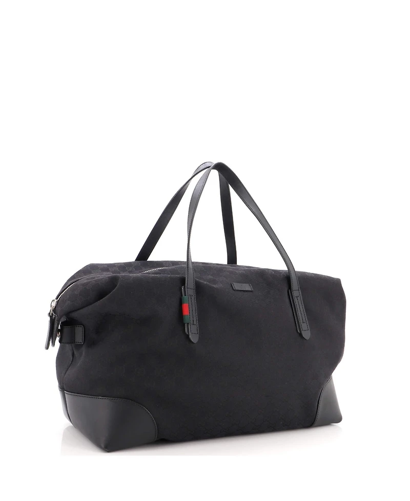 Pre-Owned Gucci Original Carry On Duffle Bag Gg Canvas