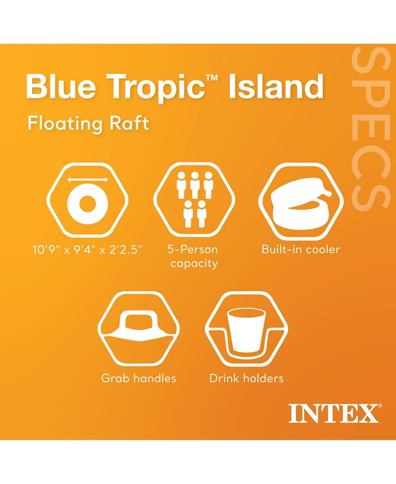 Intex Adult 5 Seat Pool Float w/ Quick Fill Ac Electric Air Pump