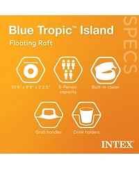 Intex Adult 5 Seat Pool Float w/ Quick Fill Ac Electric Air Pump