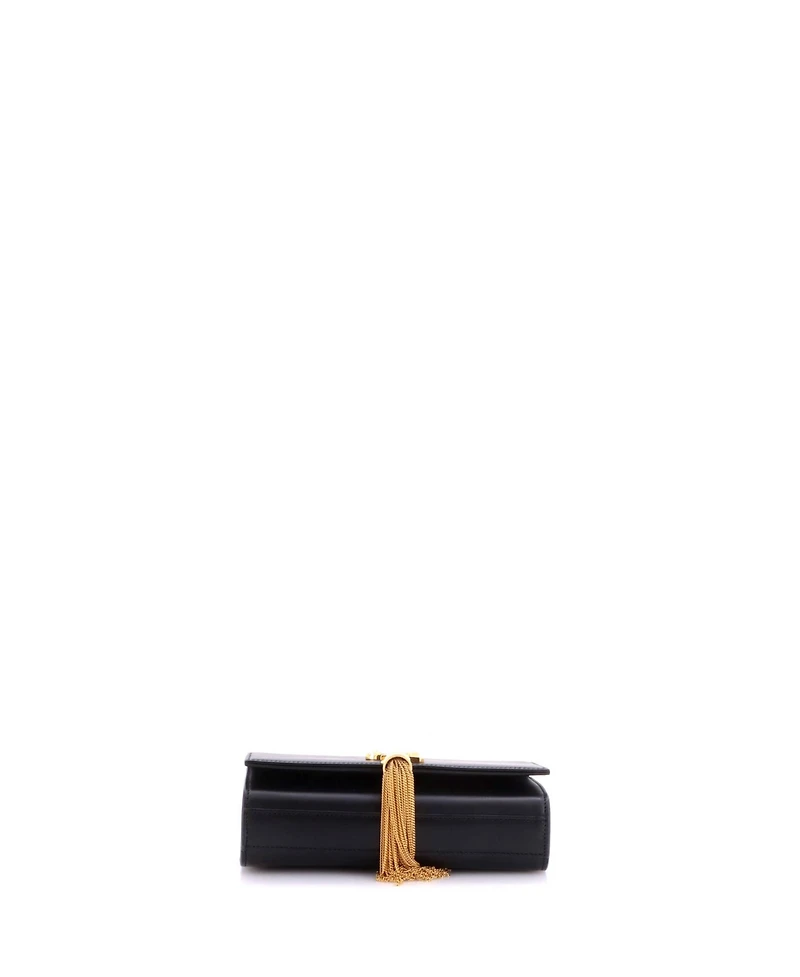 Pre-Owned Saint Laurent Small Classic Monogram Tassel Crossbody Bag Leather