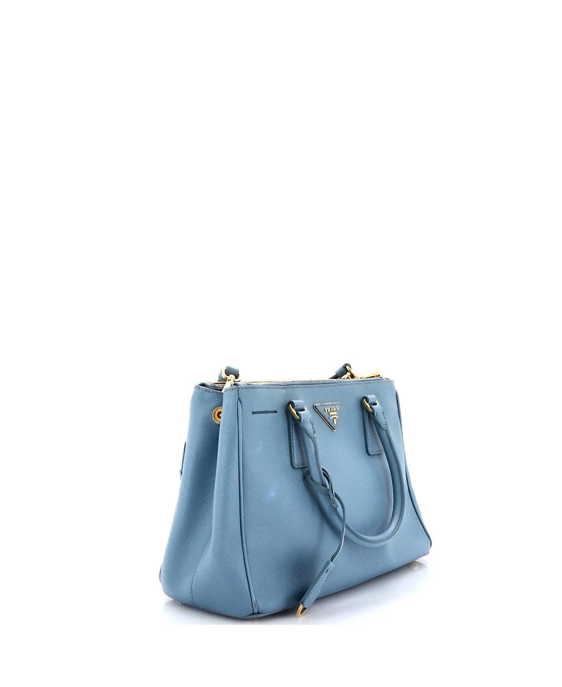 Pre-Owned Prada Galleria Double Zip Tote Saffiano Leather
