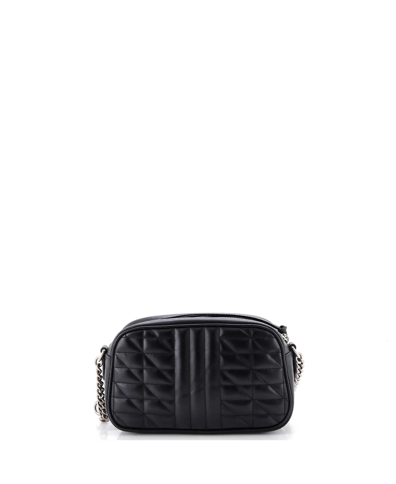 Pre-Owned Gucci Small Gg Marmont Shoulder Bag Mixed Matelasse Leather