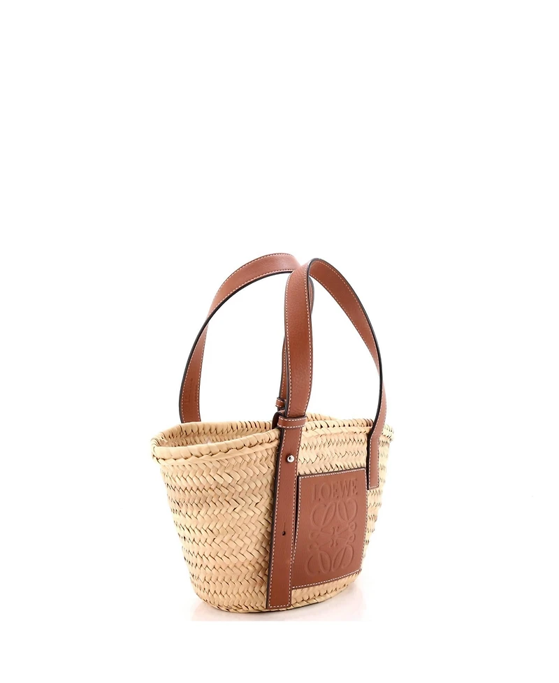 Pre-Owned Loewe Small Basket Tote Raffia