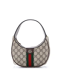 Pre-Owned Gucci Small Ophidia Hobo Gg Coated Canvas