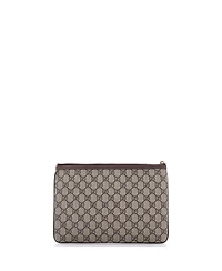 Pre-Owned Gucci Large Ophidia Zip Pouch Gg Coated Canvas