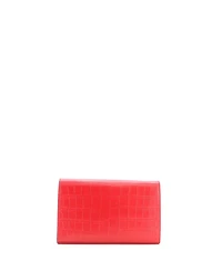 Pre-Owned Saint Laurent Small Classic Monogram Wallet on Chain Embossed Leather