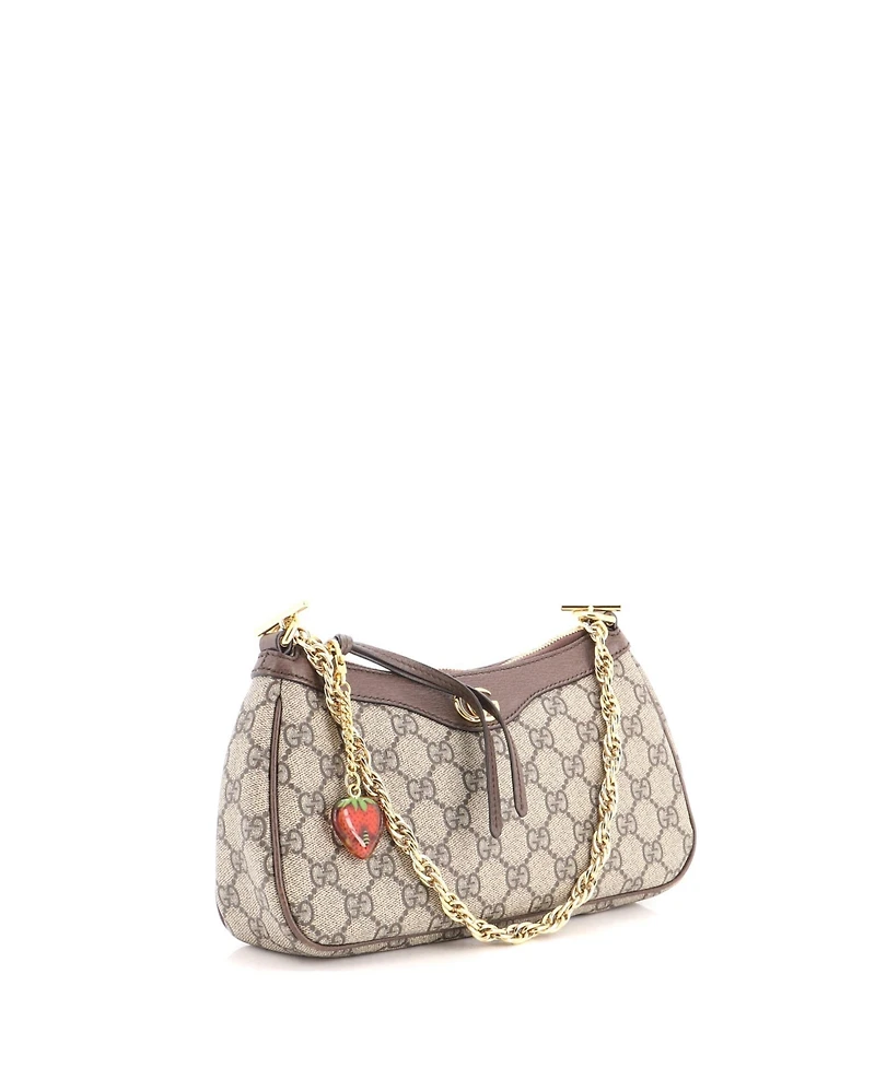 Pre-Owned Gucci Small Ophidia Charm Shoulder Bag Gg Coated Canvas