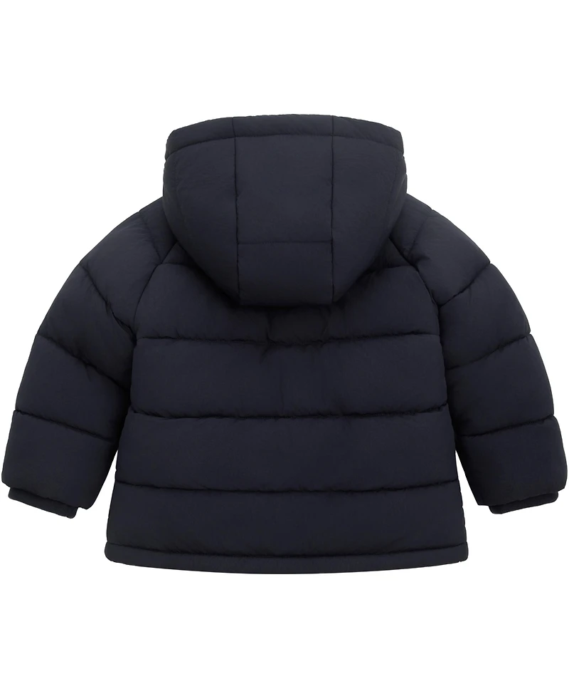 Rokka&Rolla Toddler Boys Ethan Borg Lined Hooded Puffer Jacket 2T-5T