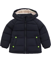 Rokka&Rolla Toddler Boys Ethan Borg Lined Hooded Puffer Jacket 2T-5T