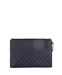 Pre-Owned Gucci Night Courrier Pouch Gg Coated Canvas with Applique