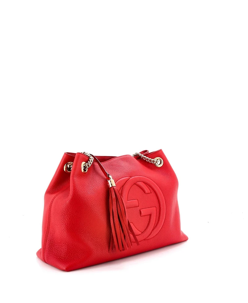 Pre-Owned Gucci Medium Soho Chain Strap Shoulder Bag Leather