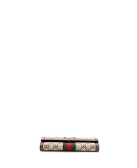 Pre-Owned Gucci Ophidia Continental Wallet Gg Coated Canvas
