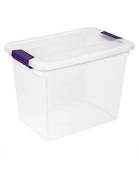 Sterilite 27 Qt Storage Container, 6 Pack, and 15 Qt Storage Container, 12 Pack
