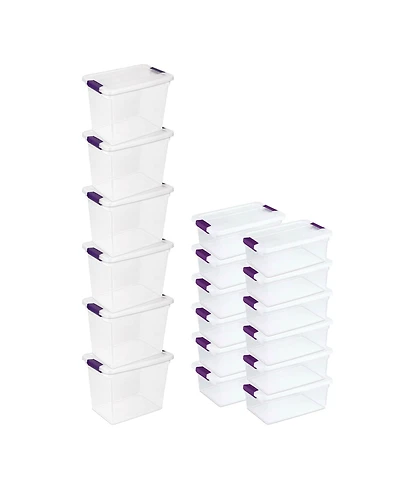 Sterilite 27 Qt Storage Container, 6 Pack, and 15 Qt Storage Container, 12 Pack