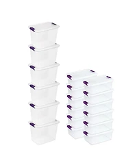 Sterilite 27 Qt Storage Container, 6 Pack, and 15 Qt Storage Container, 12 Pack
